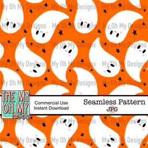 Ghosts, Halloween - Seamless File