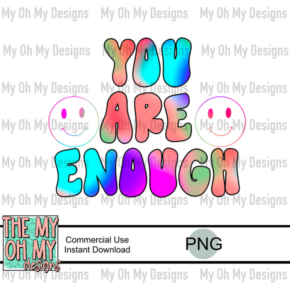 You are enough, mental health - PNG File
