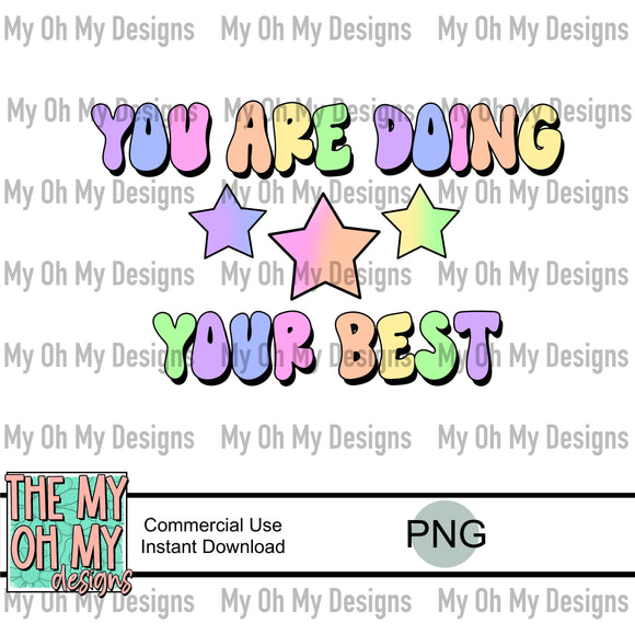 You are doing your best - PNG File