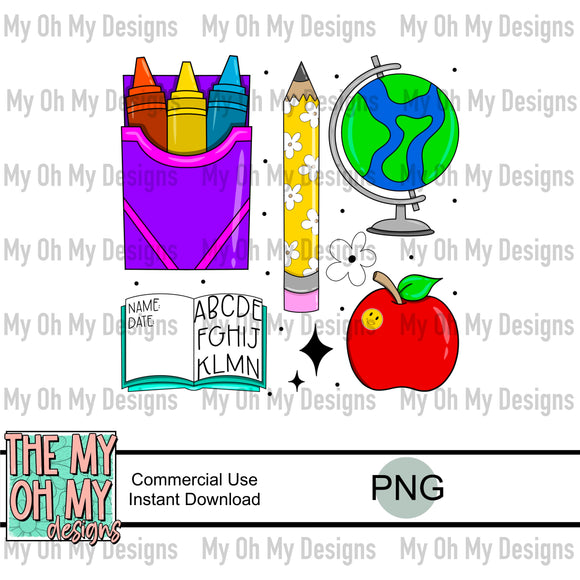 School Supplies - PNG File