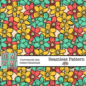 Floral, flowers - Seamless File