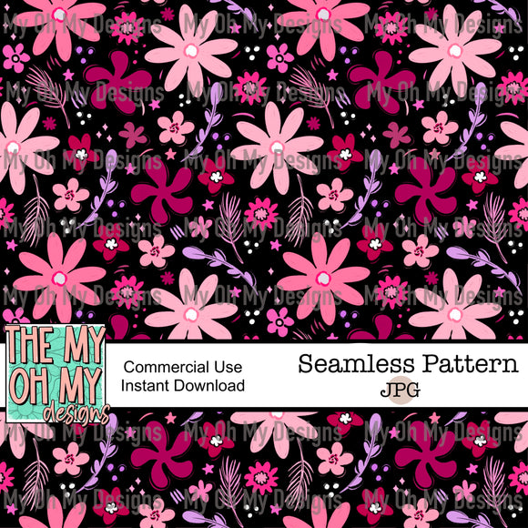 Flowers, Floral - Seamless File