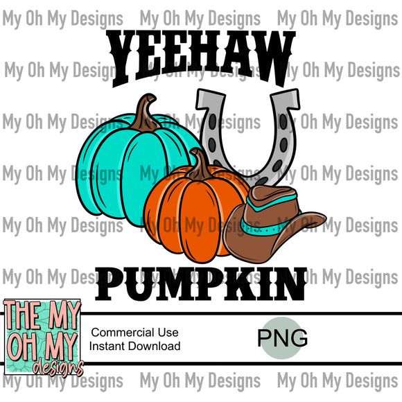 Yeehaw Pumpkin, pumpkins, western - PNG File