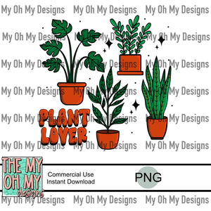 Plant lover, House plants - PNG File