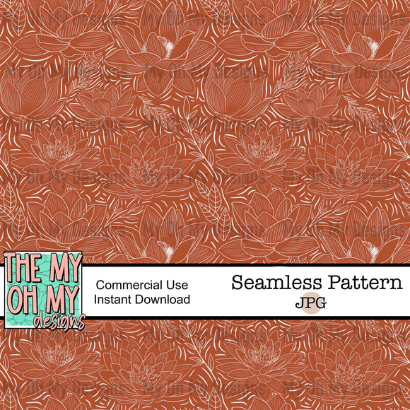Lotus Floral, flowers- Seamless File