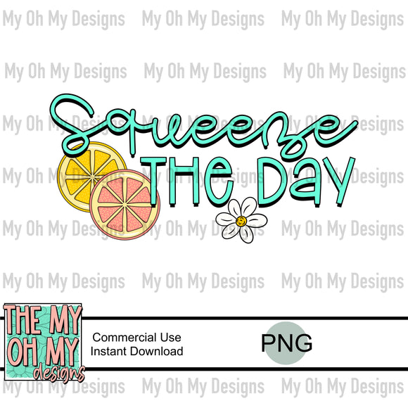 Squeeze the day, lemons - PNG File