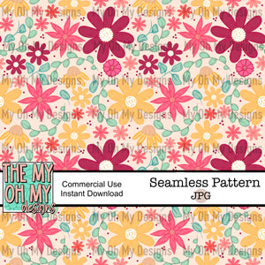 Floral, flowers - Seamless File
