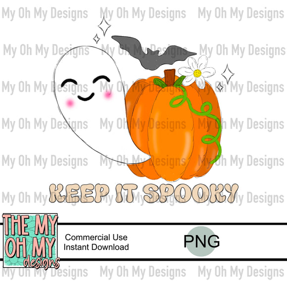 Keep it spooky, fall, Halloween - PNG File