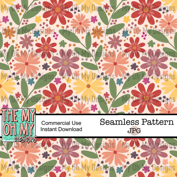 Flowers, floral - Seamless File