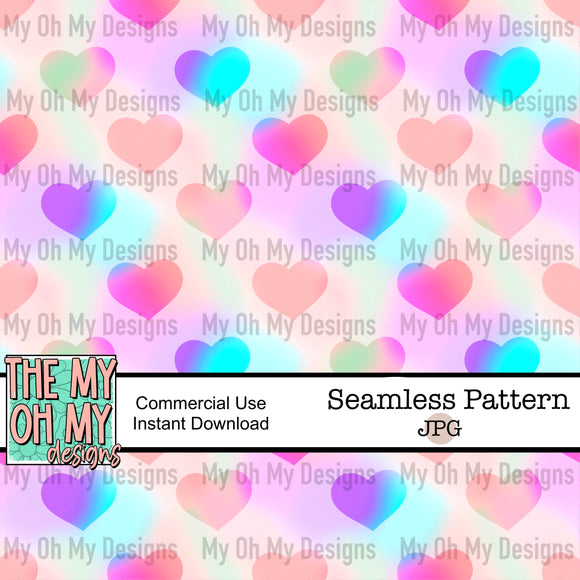 Colorful hearts - Seamless File