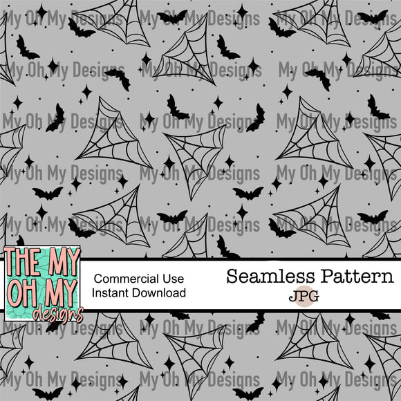 Spiderwebs and bats - Seamless File