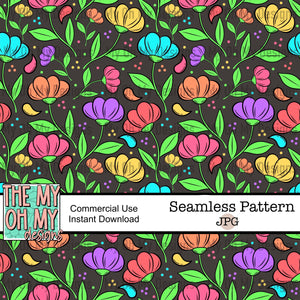 Flowers, floral - Seamless File