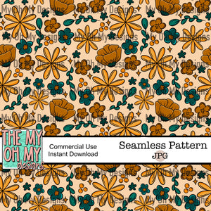 Flowers, Floral - Seamless File