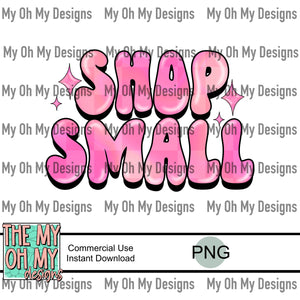 Shop Small, support small businesses - PNG File