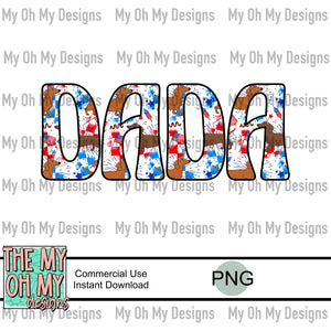 Dada, 4th of july, wiener dog - PNG File