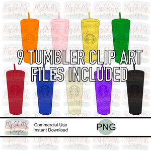 Tumblers clipart - PNG Files