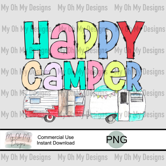 Happy Camper - PNG File