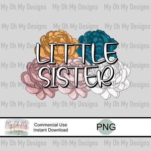 Little Sister, Floral - PNG File