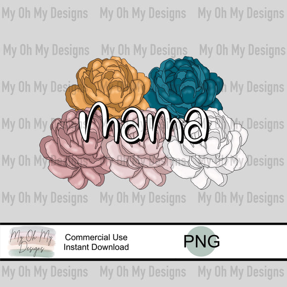 Mama, Floral - PNG File