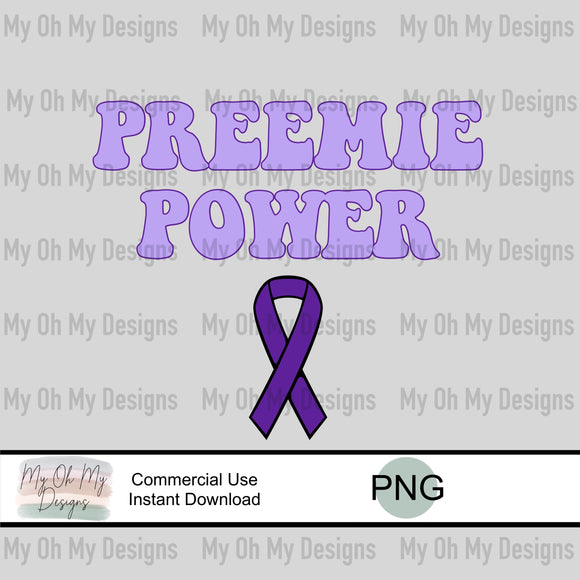 Preemie Power, Prematurity Awareness - PNG File