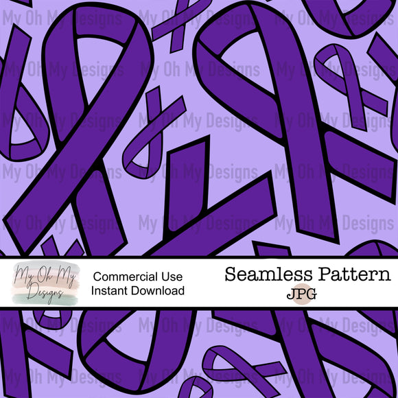 Purple Awareness Ribbon - Seamless File