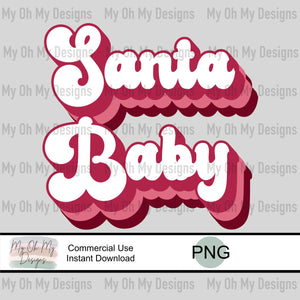 Santa Baby - PNG File