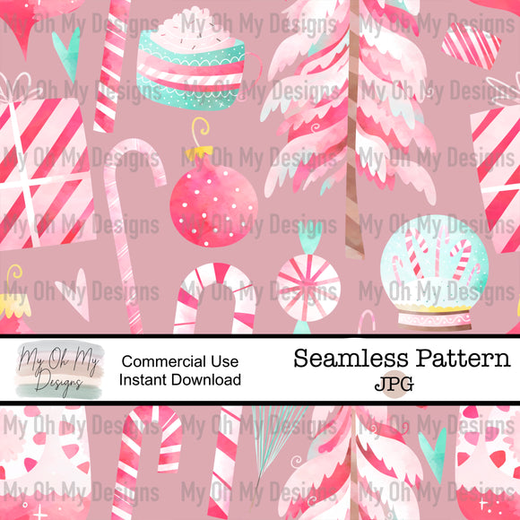 Pink Christmas - Seamless File