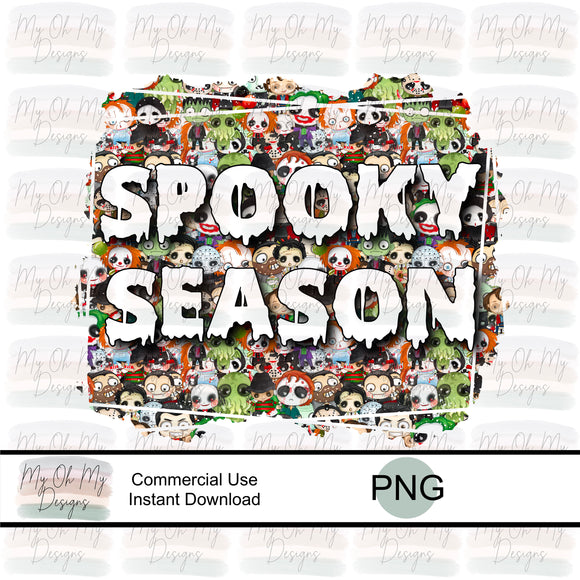 Spooky Season,  Horror film characters - PNG File