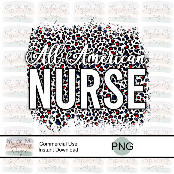 All American Nurse - PNG File