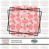 Pink Fall Pumpkins, Hallowee, background for sublimation designs - PNG File - Sublimation design print file