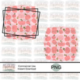 Pink Fall Pumpkins, Hallowee, background for sublimation designs - PNG File - Sublimation design print file