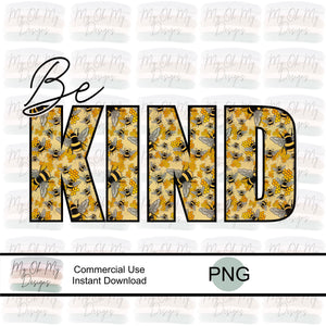 Be kind, bee - PNG File