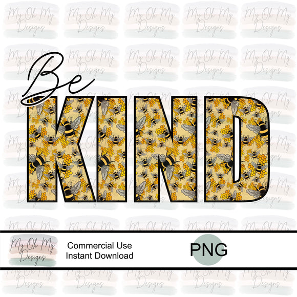 Be kind, bee - PNG File