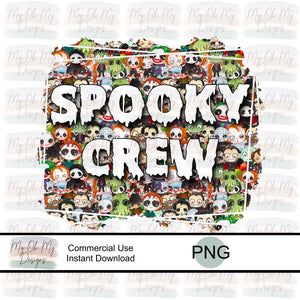 Spooky Crew, Horror film characters - PNG File