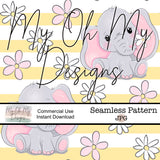 Baby Elephants - Seamless File