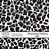 Christmas, Leopard, Animal Print, Cheetah - Seamless File