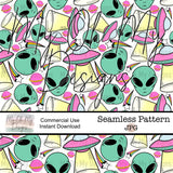 Alien, UFO -  Seamless File
