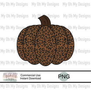 Cheetah/Leopard Pumpkin - PNG File
