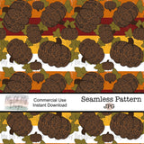 Fall pumpkins, striped - Seamless File