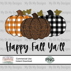 happy fall yall, - PNG File
