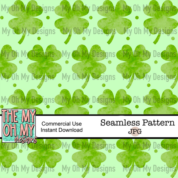 St Patrick’s Day, Clovers - Seamless File
