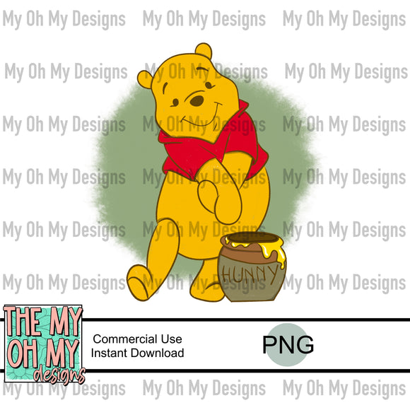 Honey bear - PNG file