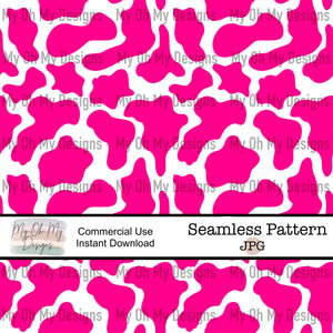 Cow print, Hot pink - Seamless File
