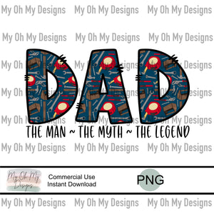 Dad, the man the myth the legend, tools - PNG File