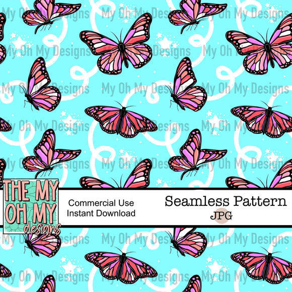 Butterfly, butterflies - Seamless File