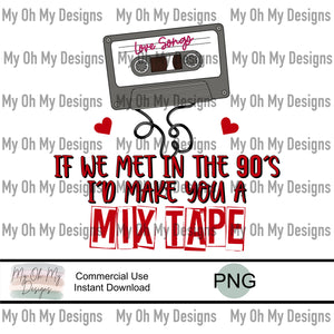 Mix tape, Valentines Day - PNG File