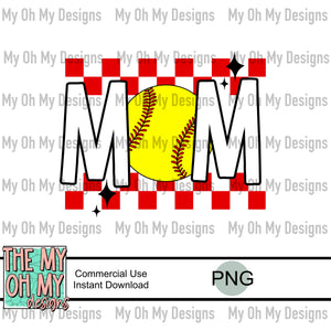 Softball mom - PNG File