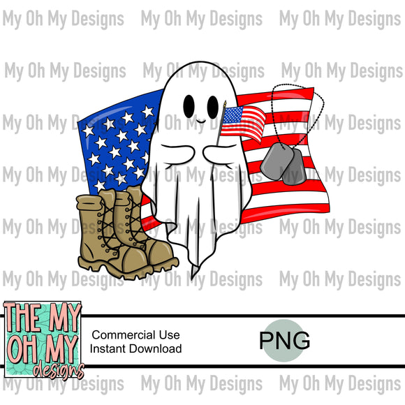 4th of july ghost - PNG File