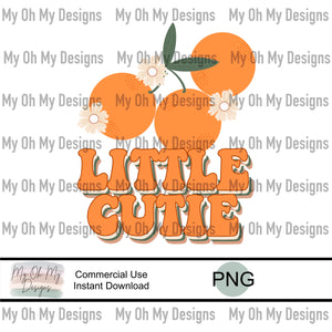 Little cutie, oranges - PNG file