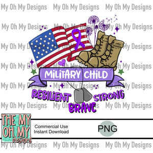 Month of the military child - PNG file